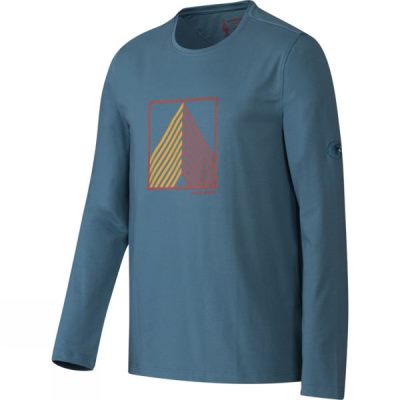 Top Mammut Le Mur Manga Larga Hombre Azules - Chile NQF270856